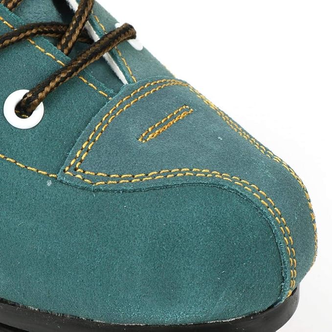 Roller Skates for Women and Men Cowhide High-Top Shoes Classic Double-Row Roller Skate Four-Wheel Roller Skates for Men Girls Unisex Christmas