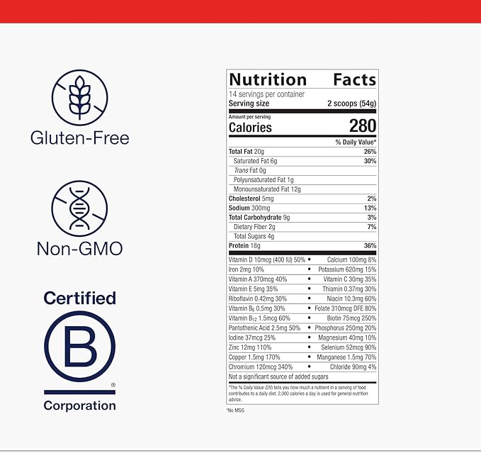 Metagenics Ketogenic Shake - Ketogenic Diet Protein Shake - 25 Vitamins & Minerals - With Biotin, Calcium, Iron & Manganese - Non-GMO & Gluten-Free - Chocolate - 14 Servings