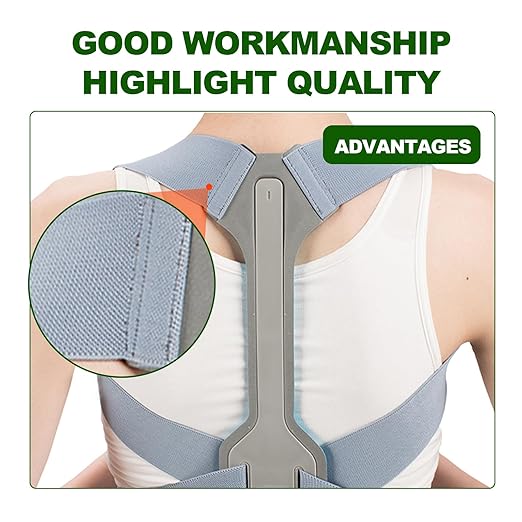 Posture Corrector for Women,Invisible Back Brace for Hunching and Bad Posture,Relieve Shoulder and Neck Muscle Pain,Adjustable Posture Brace for Upper Back Support (Small)