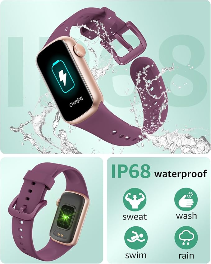IMFRCHCS Fitness Tracker,Smart Watch with 1.47" Touch Display,137+Sport Modes Fitness Watch with Heart Rate Sleep Monitor, Step Counter,IP68 Waterproof Activity Trackers for Women Men