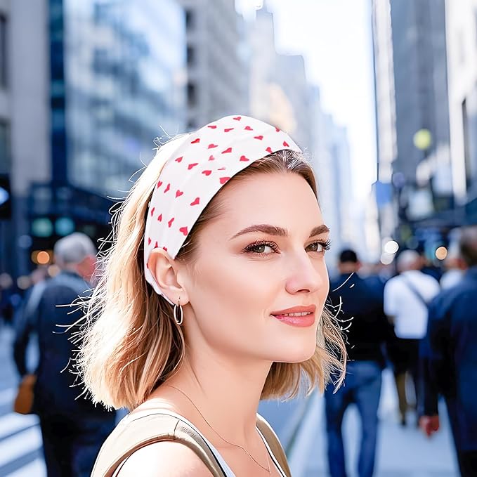 Yoga Headbands for Women, Non Slip Elastic Sweat Hairbands, Solid Color Head Accessories Headscarves Hair Hoop, Sweat-absorbing Hairbands for Sports, Fitness, Running