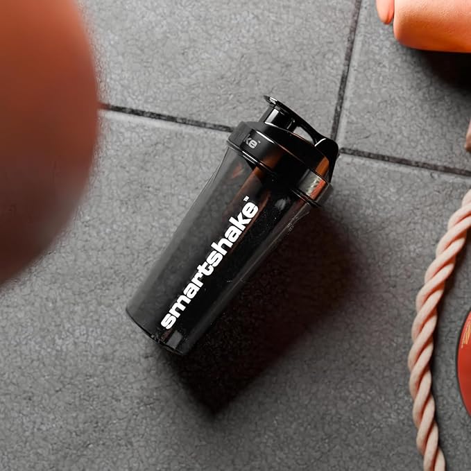 Smartshake Glossy 3-Pack Lite Protein Shaker Bottle 800 ml | 27 oz - Leakproof Screw-on Lid - BPA Free – Unisex - (Black, Deep Rose, Navy Blue)