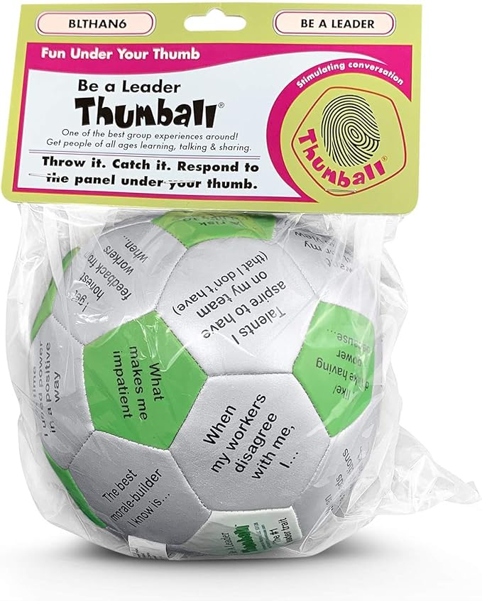 Trainers Warehouse 6" Thumball Collection, 32 Prompts for Conversation, Team Building, Relationship and Training