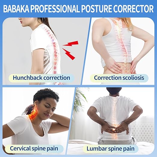 Posture Corrector for Women and Men, Adjustable Full Back Straightener, Back Brace for Upper and Lower Back Pain Relief, Scoliosis, Dowagers Hump, Hunchback, Thoracic, Spine Corrector (XX-Large, Waist: 40.9''-45.3'')