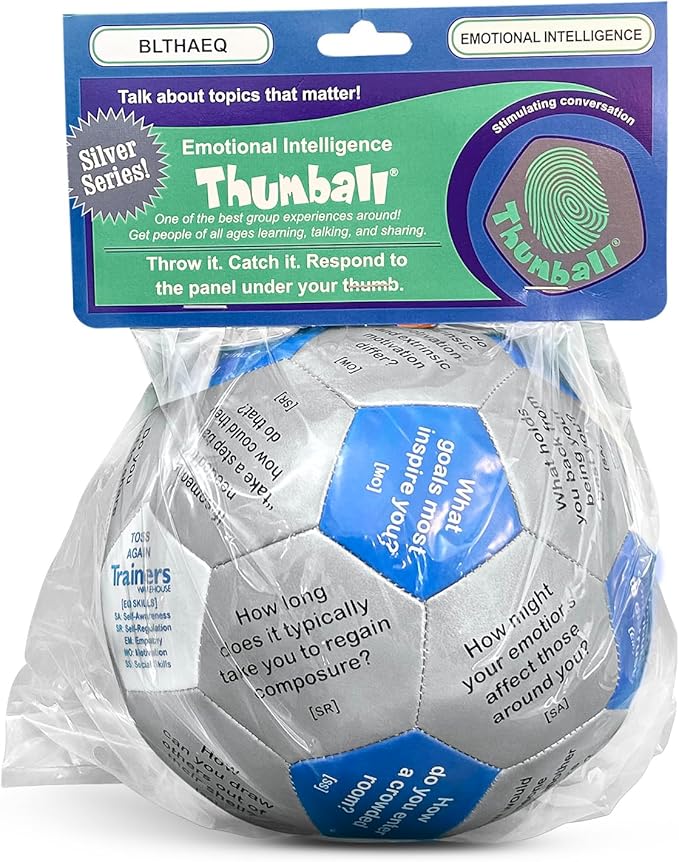 Trainers Warehouse 6" Thumball Collection, 32 Prompts for Conversation, Team Building, Relationship and Training