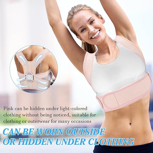 Posture Corrector for Women and Men,Adjustable Upper Back Brace,Breathable Back Support Straightener,Relieve Waist,Neck,Shoulder,Back Pain