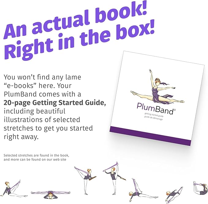 The PlumBand Stretch Band for Dance and Ballet – Premium Gift-Ready Package - Sizes for Kids & Adults – Improve Your Splits, Flexibility and Strength with Stretching
