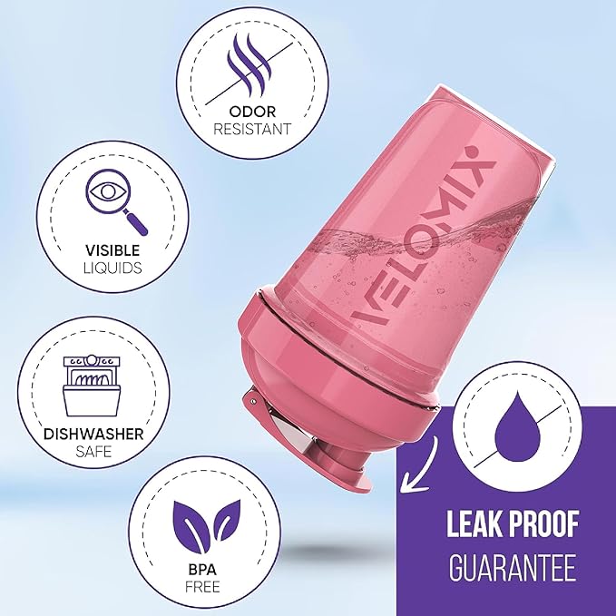 '-2 Pack- 20 oz Protein Shaker Bottles for Protein Mixes - 2x Wire Whisk | Leak Proof Shaker Cups for Protein Shakes and Pre Workout | Protein Shaker Bottle Pack