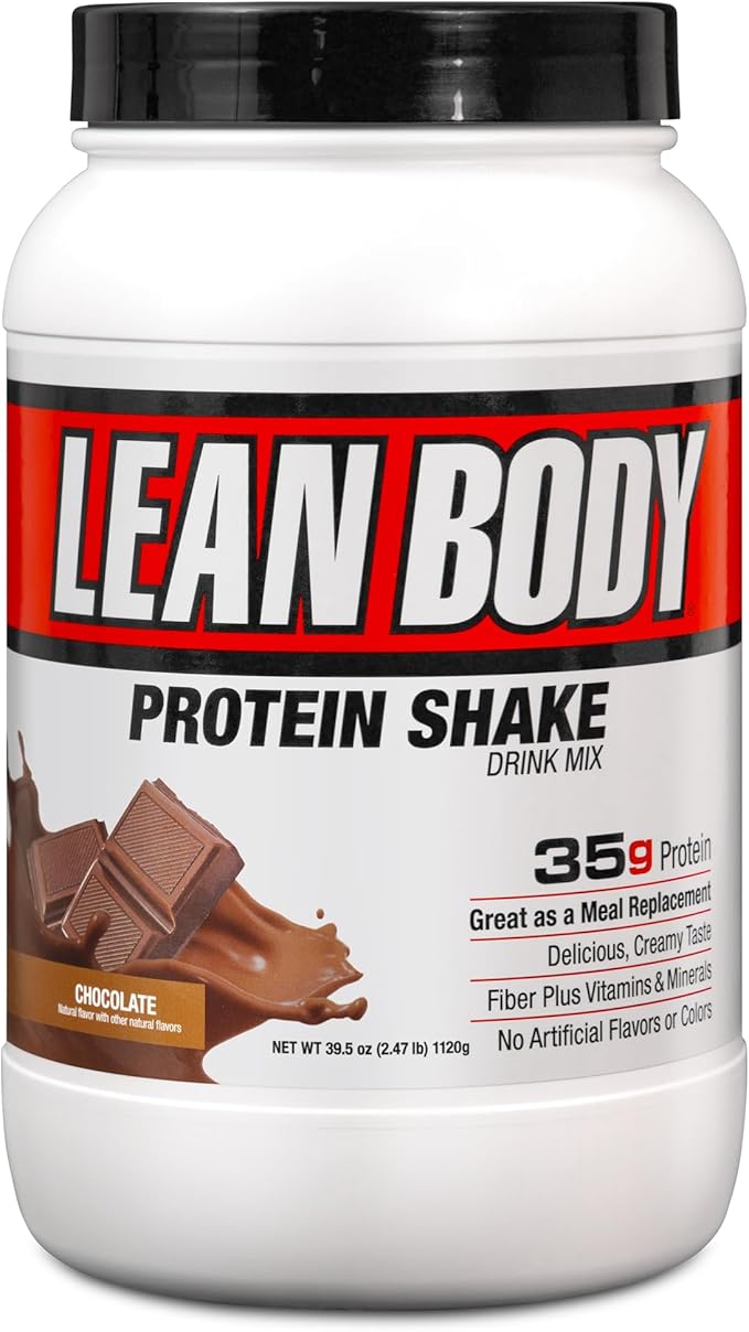Labrada Nutrition Lean Body Hi-Protein Meal Replacement Shake, Chocolate, 2.47 Pound Tub(Pack of 1)
