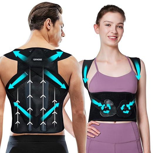 Posture Corrector for Women&Back Brace for Men-Knob Adjustable Back Support Straightener-Upper and Low Back Pain Relief-Scoliosis, Shoulder Posture Corrector- Neck Hump, Hunchback XL(27"-33")