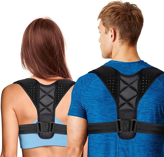 Posture Corrector for Women & Men, Adjustable Back Brace for Posture Support, Breathable & Invisible Upper Back Straightener – Relieves Neck, Shoulder, Clavicle Pain, Improves Alignment for Sitting