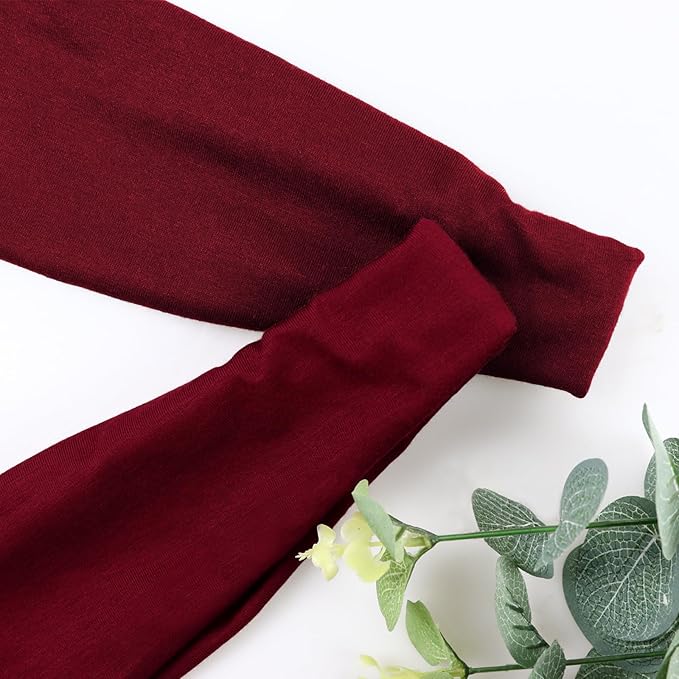 DRESHOW Yoga Sports Headbands for Women Elastic Non-Slip Headbands Workout Running Hair Bands 6 Pack