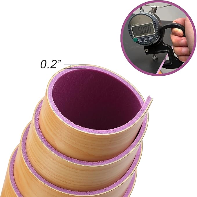 Ballet Dance Floor for Home Practice – 6'x3.9' Portable Ballet Floor - Vinyl Mat, Non-Slip, Cushioned 0.2" for Barre & Floor Practice, Easy to Clean