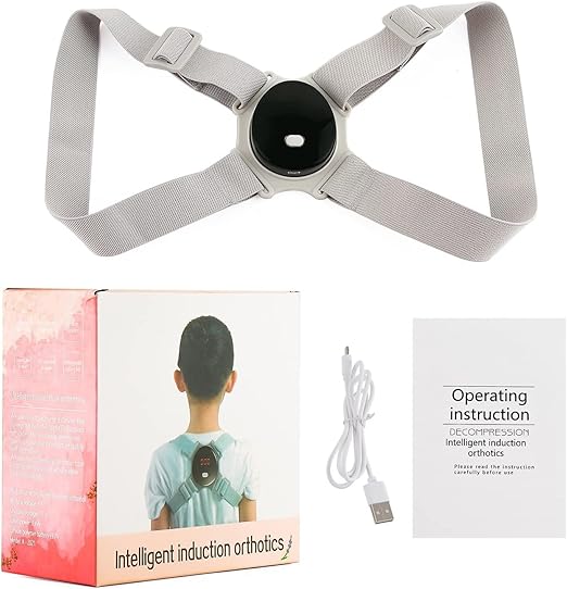 LIARTY Posture Corrector with Smart Vibration, Upper Back Brace for Teens & Kids, Fully Adjustable Back Straightener for Neck, Shoulder, Clavicle, Back