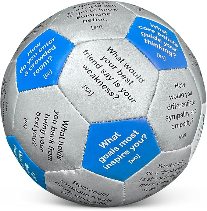 Trainers Warehouse 6" Thumball Collection, 32 Prompts for Conversation, Team Building, Relationship and Training