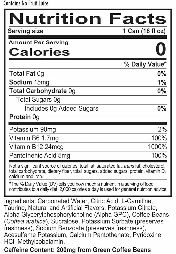 REDCON1 Energy High Performance Drink, Orange Cream - Zero Sugar Energy Drink with Alpha GPC Nootropic - 200mg of Natural Caffeine from Green Coffee Beans - Vitamin B6, B12 & B5 to Boost Mood (12 ct)