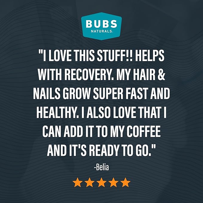 BUBS Naturals Unflavored Collagen Peptides Powder - Best Proteins for Joints & Skin - Pasture Raised Grass Fed - Paleo & Keto Friendly, Whole30 Approved, Non-GMO, Dairy & Gluten Free (20 Stick Packs)