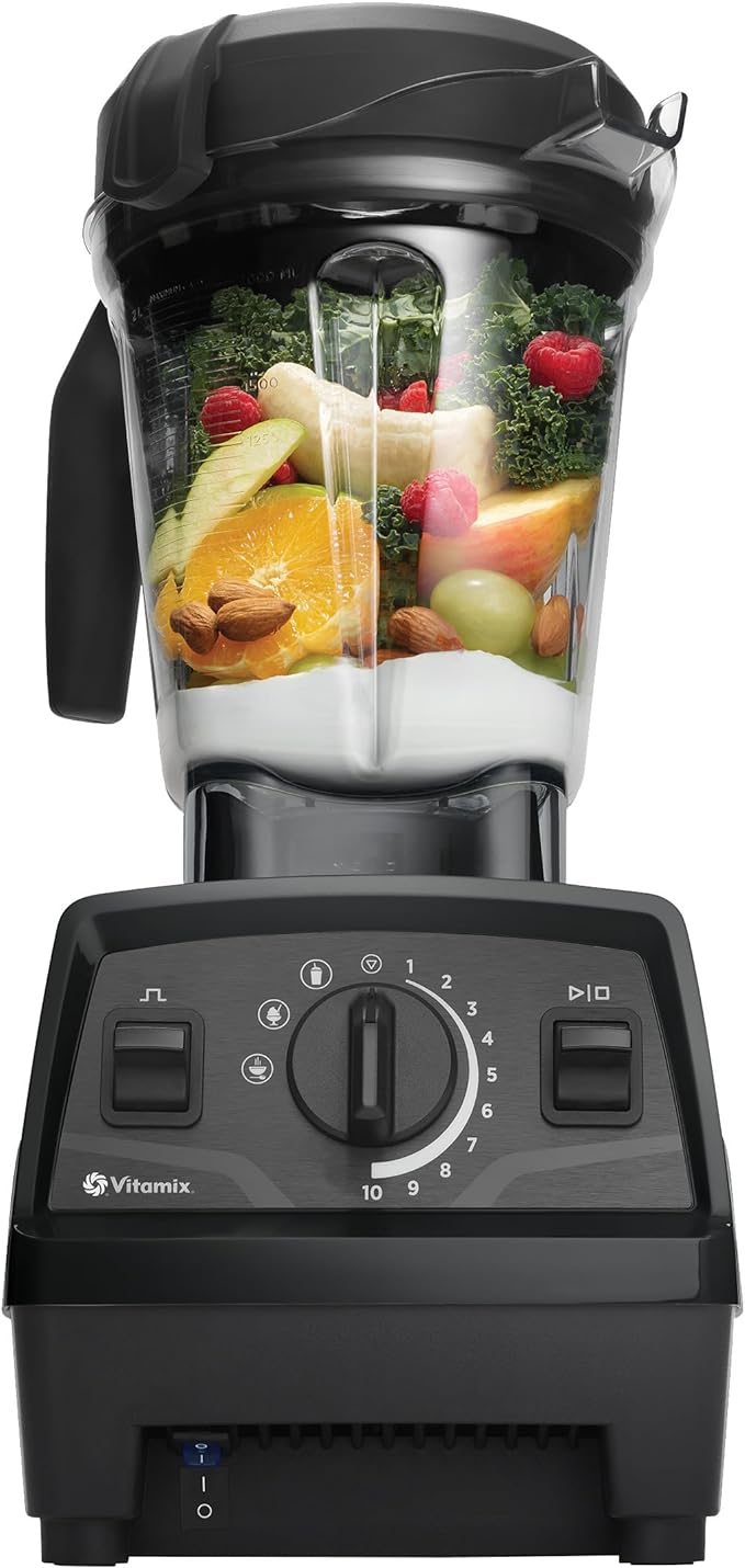 Vitamix Explorian Professional Grade Blender, 3 Presets: Smoothie, Frozen Dessert and Hot Soup, 64oz Pitcher, Black (Renewed Premium)