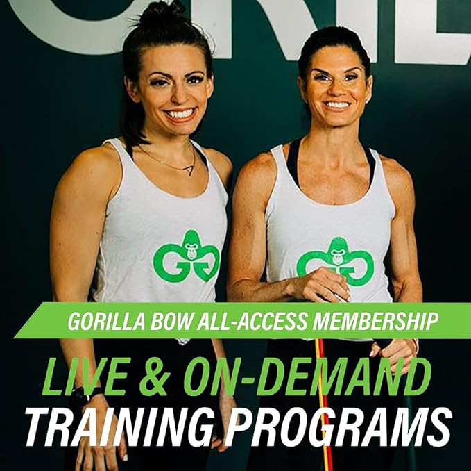 Lite Gorilla Bow Portable Home Gym Resistance Bands and Bar System for Travel, Fitness, Weightlifting and Exercise Kit, Full Body Workout Equipment Set