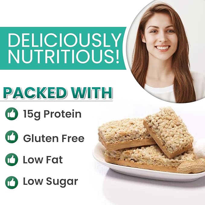 ProtiWise – Caramel Nut High Protein 15g Bar | 7/Box | Weight Loss, Diet, Keto Friendly, Meal Replacement | Gluten Free, Low Fat, Low Sugar
