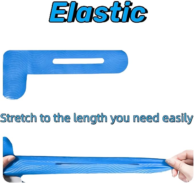 IEADEN Precut Kinesiology Tape for Knees, 20 Pcs - Knee Support & Stability, Knee Pain Relief Athletic Tape - Waterproof & Elastic, Breathable Hypoallergenic Latex-Free Tape, Blue