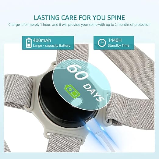 LIARTY Posture Corrector with Smart Vibration, Upper Back Brace for Teens & Kids, Fully Adjustable Back Straightener for Neck, Shoulder, Clavicle, Back