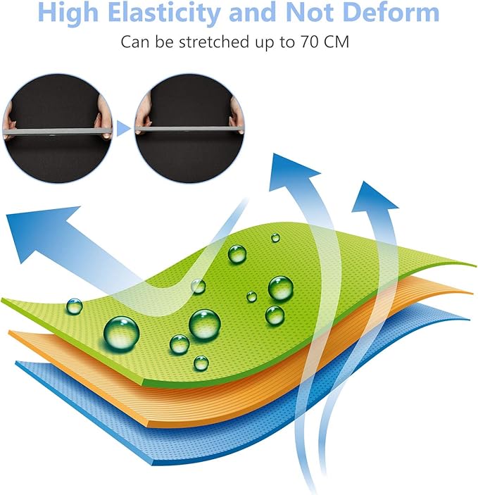 Sumind 4 Pieces Thick Non-Slip Elastic Sport Headbands Football Hair Headbands for Women and Men (Black, Gray