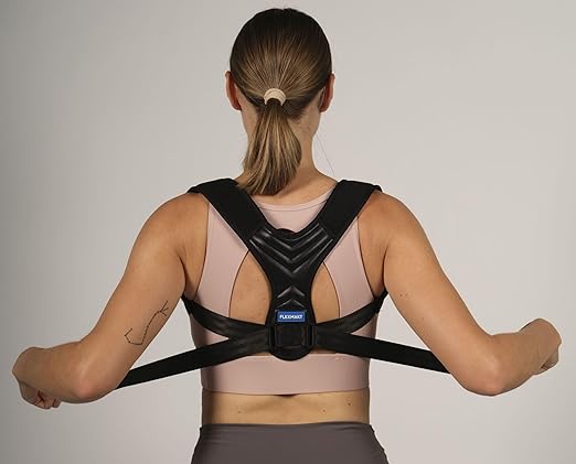 Posture Corrector Just For Women - Adjustable Back Brace - Full Spine Support & Alignment Pain Relieves Neck, Shoulder, Clavicle & Lumbar Pain Breathable & Comfortable - Sizes Medium & Large Perfect for Office, Home & Daily Use!!!