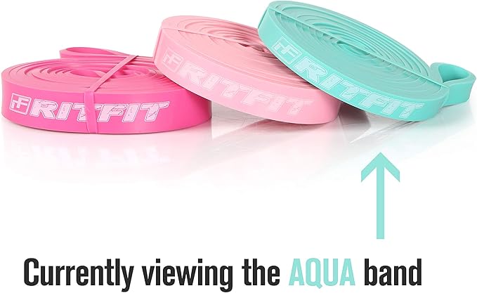 RitFit Pull Up Assist Band - Premium Resistance Band for Pull Up Assistance, Resistance Training, Body Stretching, Powerlifting, Mobility Training