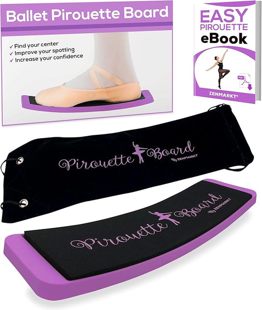 Zenmarkt Turning Boards for Dancers - Ballet Spin Boards for Dancers, Ice Skaters, Cheerleaders, and Gymnasts - Specially Designed to Improve Your Turns, Balance, and Stability - Home Dance Equipment