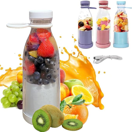 LUMAC - 14oz Portable Blender for Shakes and Smoothies (White), Medium