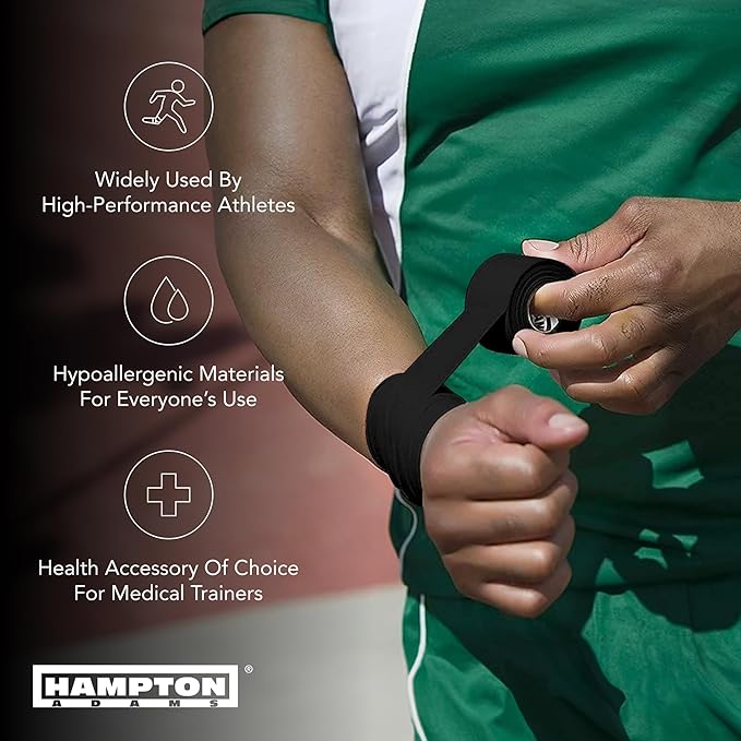 Hampton Adams | As Seen on Shark Tank | Original Athletic Sports Tape (3-Pack) | 45ft Rolls | Very Strong Easy Tear NO Sticky Residue | Best Tape for Athlete & Trainers | Fingers Ankles Wrist