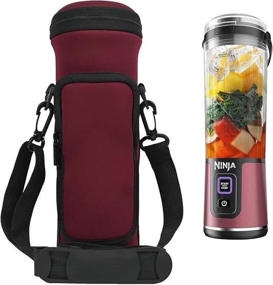 Portable Blender Storage Bag Sleeve with Shoulder Strap Fully wrapped Storage Bag for Ninja BC151NV/BC151BK/BC51NV/BC151CR/BC151EM/BC151PR/BC155PS 18oz Blast Portable Blender