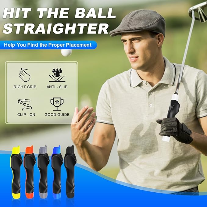 Golf Grip Trainer, Golf Club Grip, Golf Grip Training Aid, Helps Improve and Train Correct Hand Position (Right Hand )