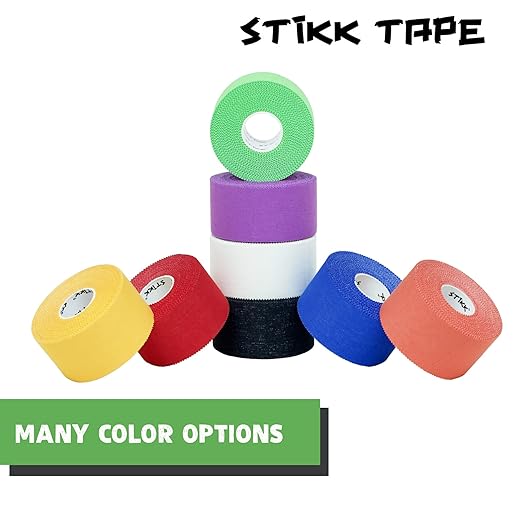 STIKK Athletic Tape - 3pk Green Athletic Tape - 1.5 inch x 15 Yards - Athletic Tape for Stabilizing & Supporting Muscles and Joints - Athletic Training Supplies to Safeguard Against Sports Injuries