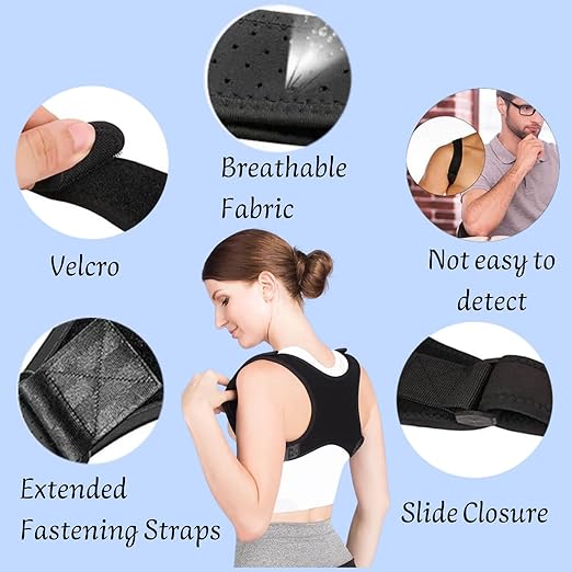 Posture Corrector for Women, Breathable Back Brace Posture Corrector, Adjustable Back Brace for Posture for Shoulder and Neck, Relief for Upper and Lower Back Pain
