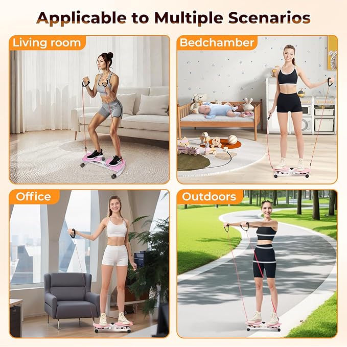 Ab Twister Board,300 lbs Capacity,Slim Waist and Core Ab Exercise,Foot Massage Design,Noiseless Home Gym Exercise