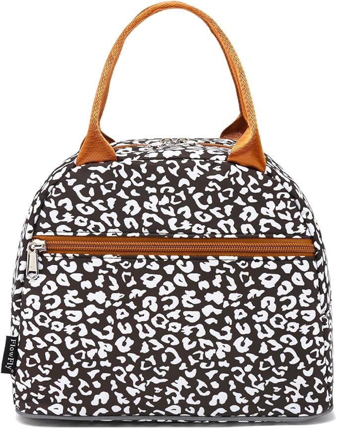 FlowFly Insulated Lunch Cooler Bag - Tote Bag Organizer for Women/Men, Cow