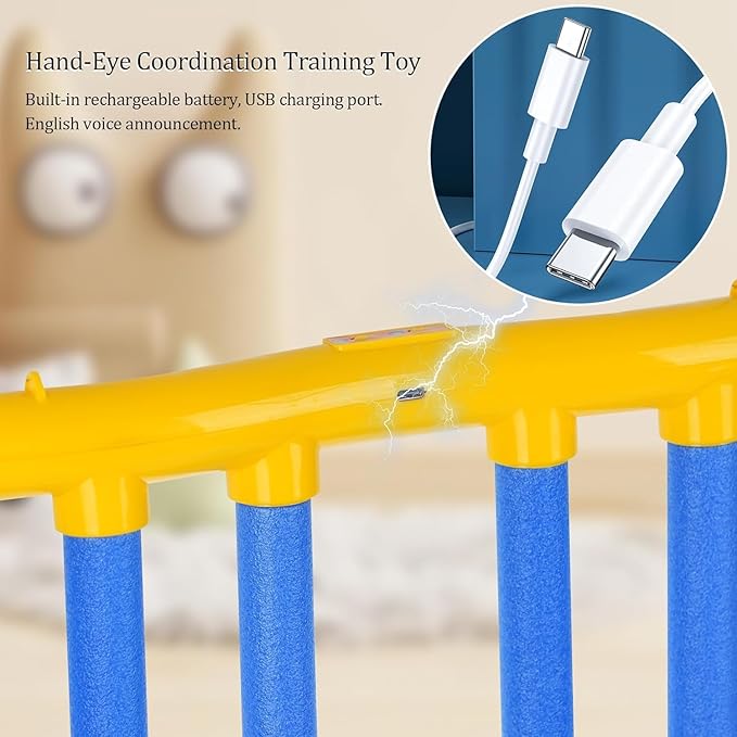 Reflex Challenge Game, Drop Sticks Game, Hand Eye Coordination Training, Reaction Training Toy, Catching Sticks Game, Game Stick Reflex Training, 3 Adjustable Speed, Upgrade Remote Control