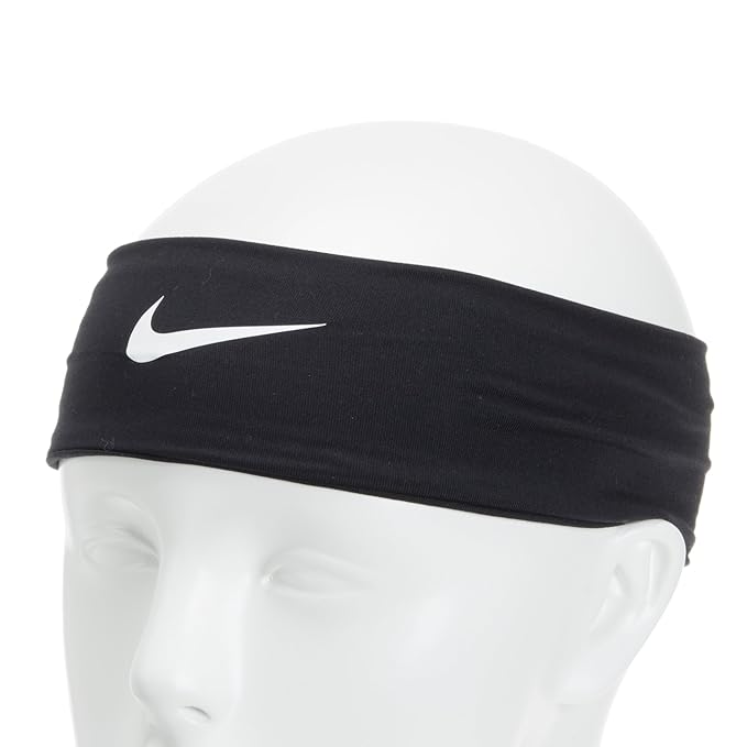 Nike Fury Headband, Black, 2.0(OSFM, Black/White)
