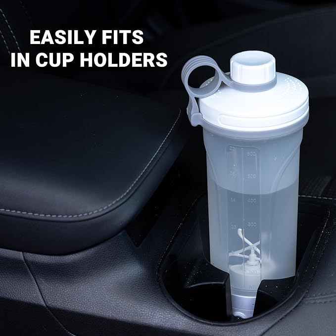 Electric Shaker Bottle, Portable Blender Protein Shaker, USB Rechargeable MixMate Blender For Protein Shakes Pre Workout Greens Coffee Pancake Mix Cocktail Cocktails (Lavender)