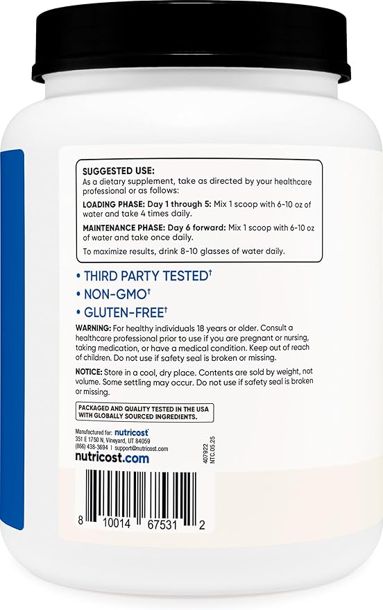 Nutricost Creatine Monohydrate Micronized Powder (1 KG) - Pure Creatine Monohydrate