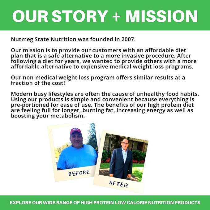 Nutmeg State Nutrition - High Protein Hot Cocoa - Instant Low Carb, Low Calorie Hot Chocolate Mix with 15g Protein, 7 Servings Per Pack (Creamy Hot Cocoa w/Marshmallows)