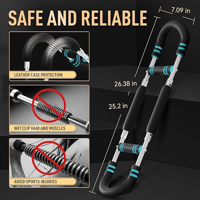 Twister Arm Trainer, Adjustable Chest Workout Equipment for Men & Women, Home Gym Strength Trainer, Muscle Builder & Strength Training for Arms, Chest (20-110 lbs)