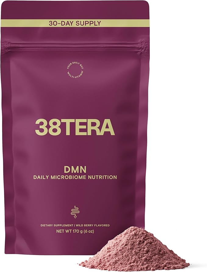 DMN (Daily Microbiome Nutrition), 6 Oz, Plant-Based Fiber Powder with 3 Different Prebiotics, Helps Digestive & Gut Health, Low FODMAP Supplement, Vegan, Wild Berry Flavor, 30 Servings