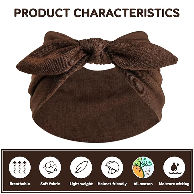 S&N Remille Wide Headbands for Women, Large Hairband, Elastic Non-Slip Headband Twist Knotted Accessories, Yoga Workout Vintage Hair 3 Pack (Multi-colored-1)