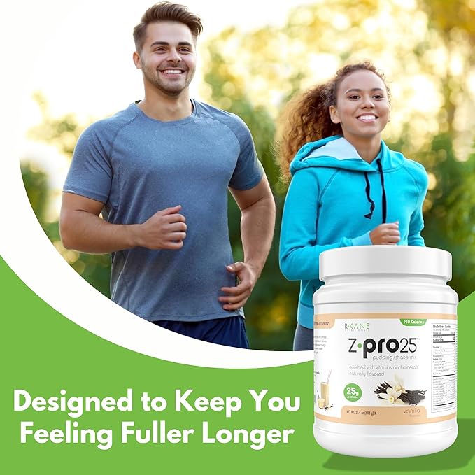 Z-Pro25 Protein Powder, 21.4 oz – 25g Casein & Whey Blend – Low-Carb, High-Protein Meal Replacement Shake – Muscle Recovery & Weight Management - 21 Vitamins & Minerals – Vanilla