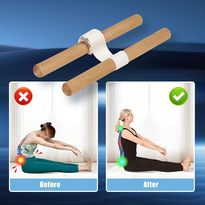 –Innovative Stretching Equipment for Enhanced Flexibility, Pain Relief, and Improved Mobility. it Improves Posture and Offers Adjustable Length Easily Perform Yoga and Stretching, and at Home!