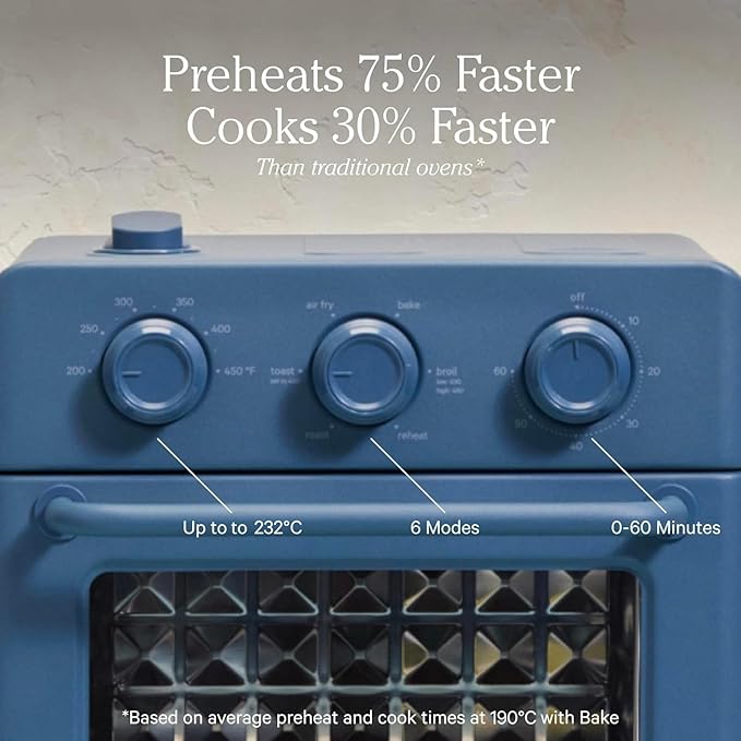 Our Place Wonder Oven | 6-in-1 Air Fryer & Toaster Oven with Steam Infusion | Compact, Countertop Friendly, Fast Preheat, Multifunctional | Air Fry, Toast, Roast, Bake, Reheat & Broil | Char