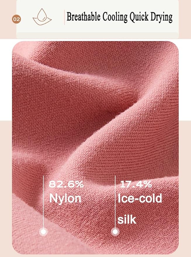 Women's Ice-Feeling Sports Headband Quick-Drying Cooling Sweatband Moisture Wicking Non Slip Exercise Sweat Band for Women Workout Running Tennis Yoga Fitness